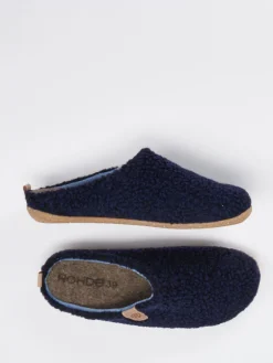 Damen Rohde – Pantoffeln aus Textil in Dunkel