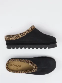 Damen Rohde – Pantoffeln aus Veloursleder