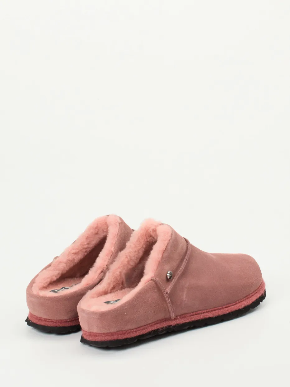 – Pantoffeln aus Veloursleder in Altrosa*Rohde Hot