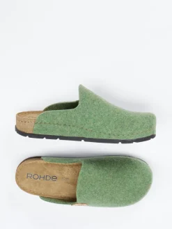 – Pantoffeln aus Wollfilz in Moos*Rohde Outlet