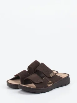 – Pantolette aus Nubukleder Dunkel*Rohde