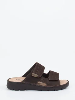 – Pantolette aus Nubukleder Dunkel*Rohde