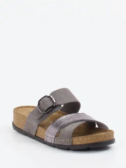 – Pantolette aus Veloursleder in mauve*Rohde New