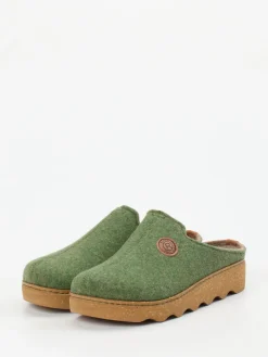 Damen Rohde – Pantoletten aus Filz in Moos