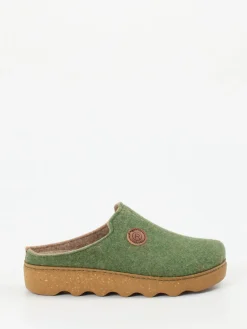 Damen Rohde – Pantoletten aus Filz in Moos