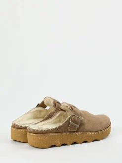 – Pantoletten aus Veloursleder sand*Rohde Best