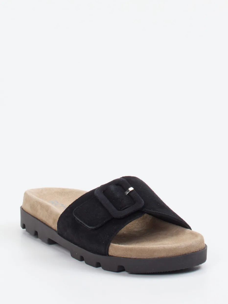 – Pantoletten aus Veloursleder*Rohde New