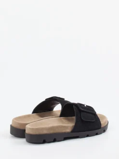 – Pantoletten aus Veloursleder*Rohde New