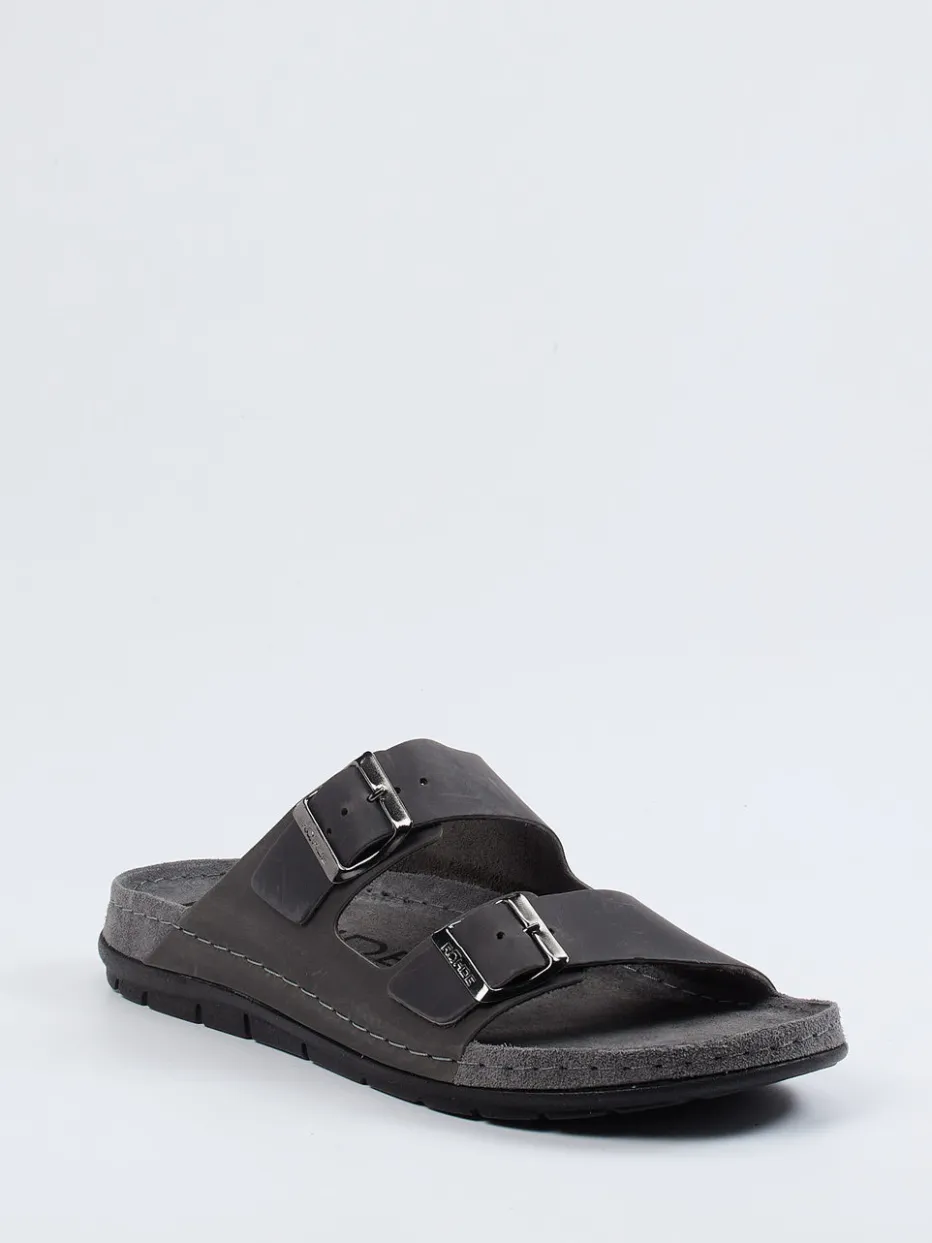 Herren Rohde – Zweiriemer-Pantolette aus Nubukleder