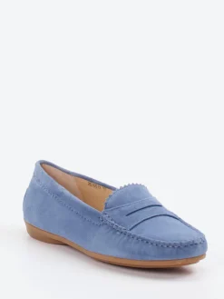 Damen Si Sí – Loafer aus Veloursleder in Jeans