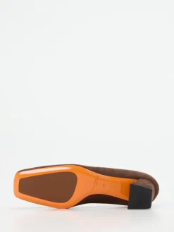 Damen Santoni – Blockabsatz-Pumps aus Veloursleder