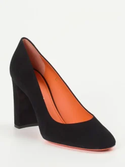 – Blockabsatz-Pumps aus Veloursleder*Santoni Discount