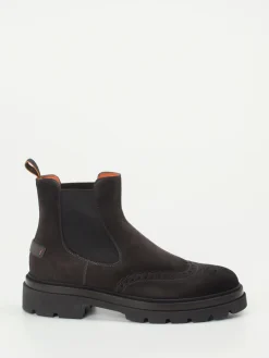 – Chelsea Boots aus Veloursleder dunkel*Santoni Discount
