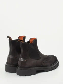 – Chelsea Boots aus Veloursleder dunkel*Santoni Discount