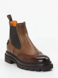 Herren Santoni – Chelsea Boots aus Hirschleder