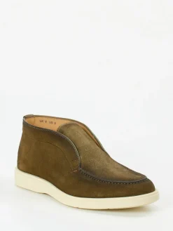 – Chukka Boots aus Veloursleder oliv*Santoni Sale
