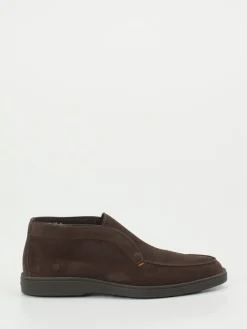 Herren Santoni – Chukka Boots aus Veloursleder dunkel