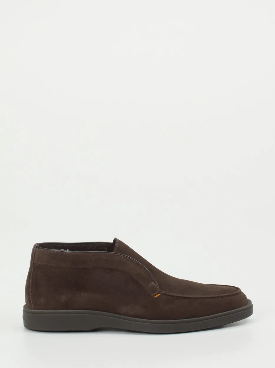 Herren Santoni – Chukka Boots aus Veloursleder dunkel