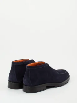 Herren Santoni – Chukka Boots aus Veloursleder nacht