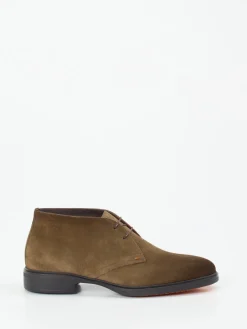– Desert Boots aus Veloursleder Oliv*Santoni Outlet
