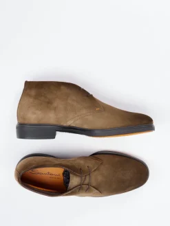 – Desert Boots aus Veloursleder Oliv*Santoni Outlet