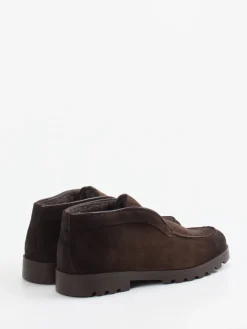 Damen Santoni – Halbschuhe aus Veloursleder Dunkel