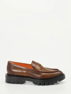 – Loafer aus Hochglanzleder in*Santoni Sale