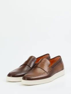 – Loafer aus Kalbleder in Mittel*Santoni Sale