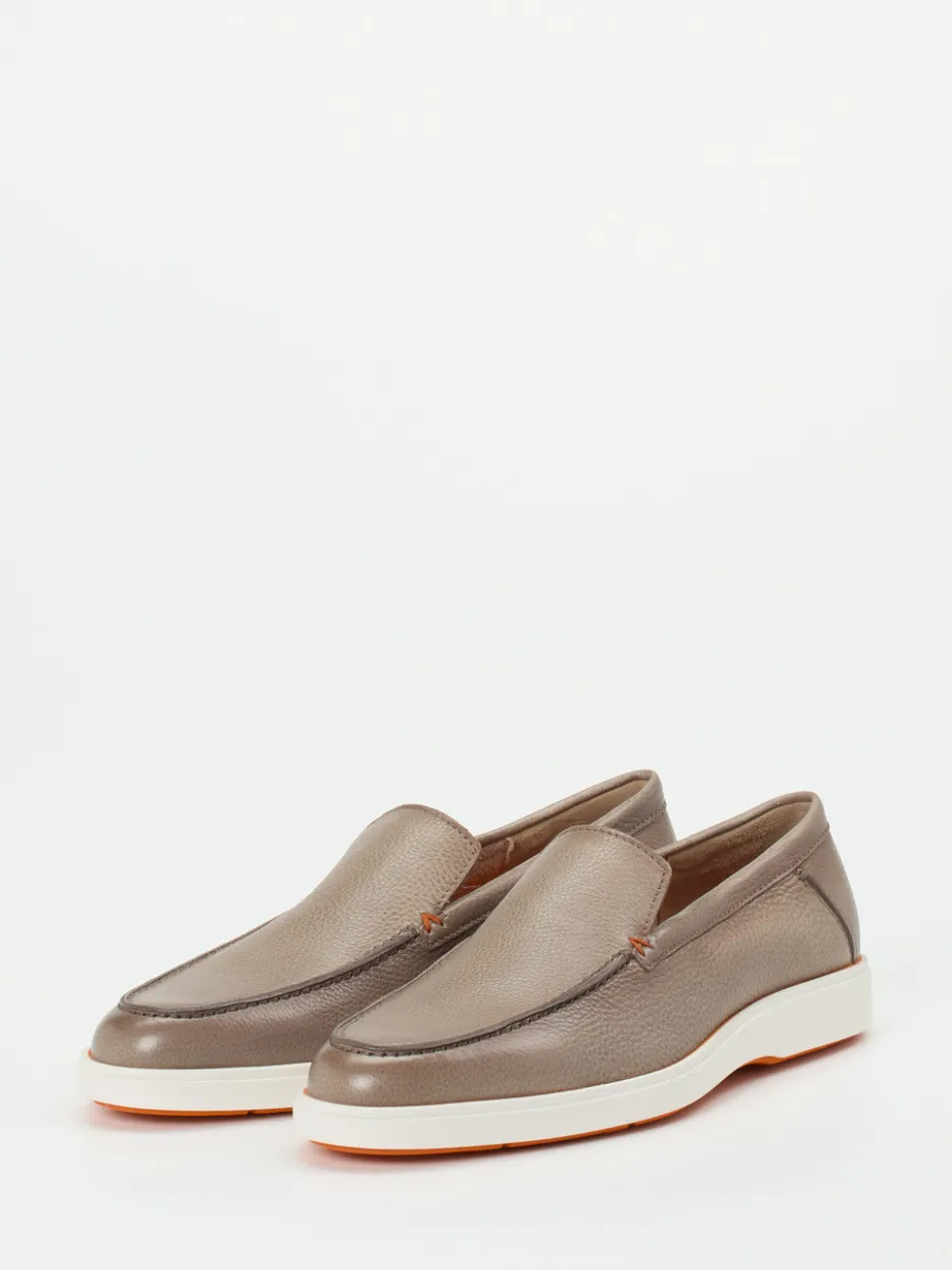 Herren Santoni – Loafer aus Kalbleder in Taupe