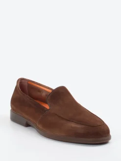 Herren Santoni – Loafer aus Veloursleder in