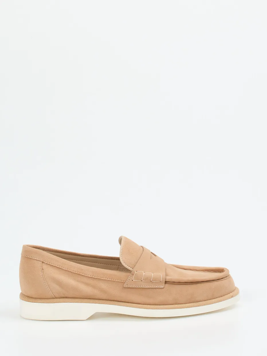 – Loafer aus Veloursleder in*Santoni Clearance