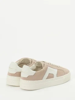 – Low-Top Sneaker aus Veloursleder Sandbeige*Santoni Hot