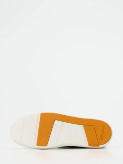 Herren Santoni – Low-Top Sneaker aus Lammleder dunkel