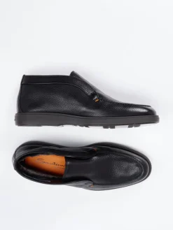 Herren Santoni – Mid-Cut-Slipper aus Hirschleder