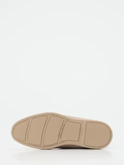 – Mokassin-Stiefelette aus Veloursleder beigegrau*Santoni Outlet