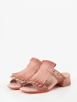 Damen Santoni – Mules aus Veloursleder in Alt