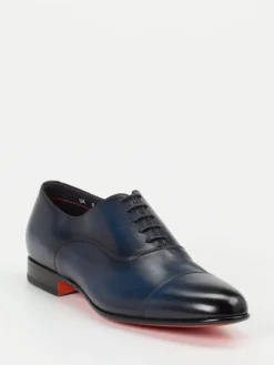 – Oxford-Schnürschuh aus Kalbleder Nacht*Santoni Sale