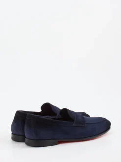 – Penny Loafer aus Veloursleder Dunkel*Santoni Online