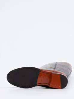 – Reitstiefel aus Kalbleder in Dunkel*Santoni Online