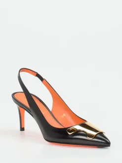– Slingback-Pumps aus Kalbleder*Santoni Sale