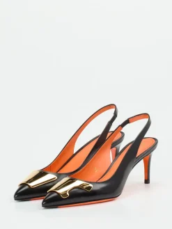– Slingback-Pumps aus Kalbleder*Santoni Sale