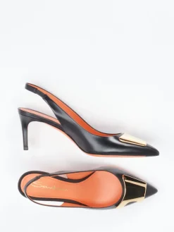 – Slingback-Pumps aus Kalbleder*Santoni Sale