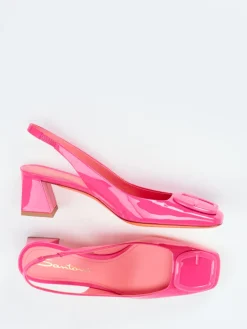 Damen Santoni – Slingback-Pumps aus Lackleder