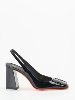 – Slingback-Pumps aus Lackleder*Santoni Clearance