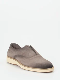 Herren Santoni – Slip-On aus Veloursleder in