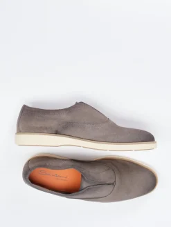 Herren Santoni – Slip-On aus Veloursleder in