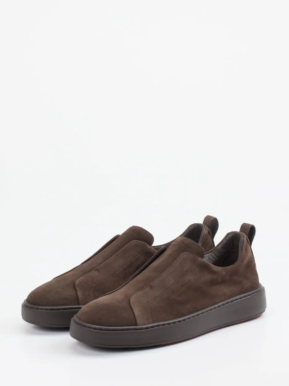 – Slip-On Sneaker aus Veloursleder*Santoni
