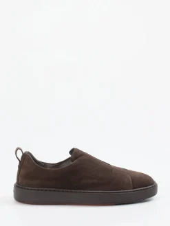 – Slip-On Sneaker aus Veloursleder*Santoni