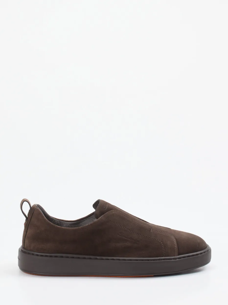 – Slip-On Sneaker aus Veloursleder*Santoni