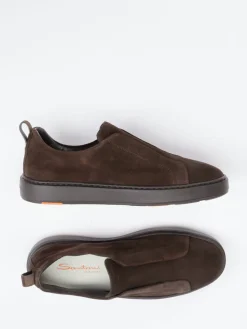 – Slip-On Sneaker aus Veloursleder*Santoni